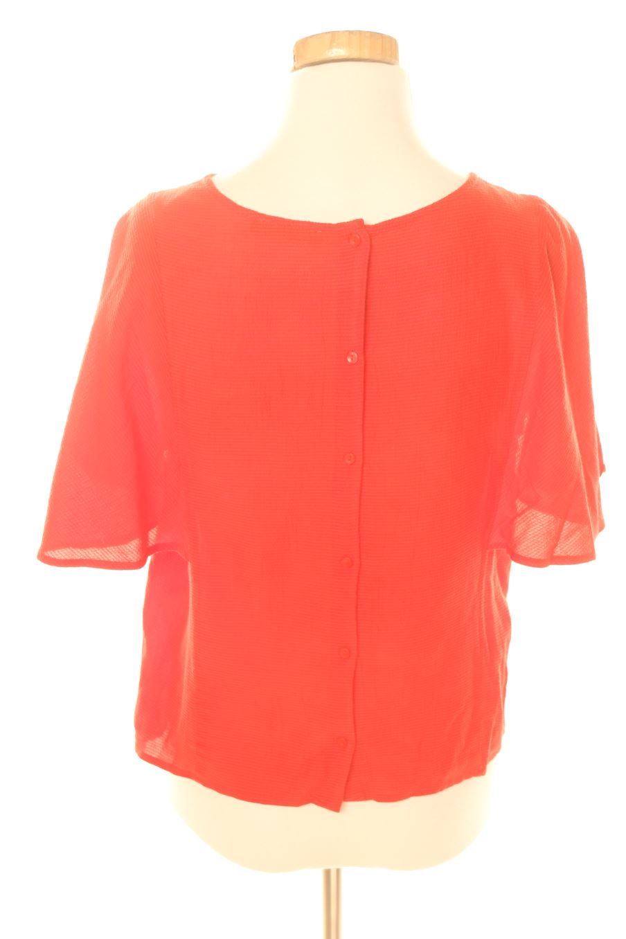 Blouse à manches courtes Mango de la taille XS, de couleur rouge