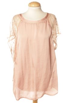 Blouse à manches courtes XL Anthropologie