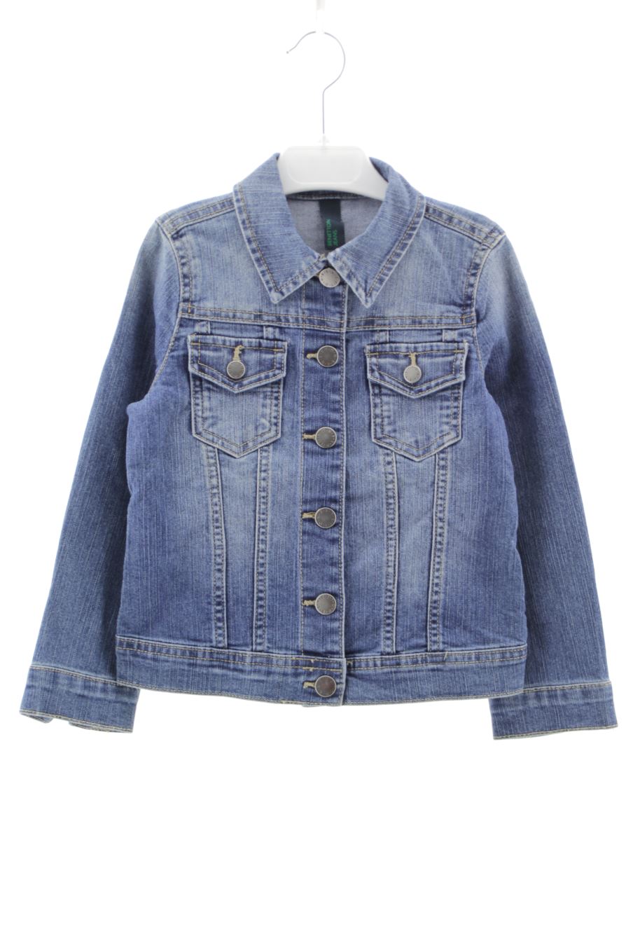 Cazadora de Benetton de la talla 4 años de denim de segunda mano
