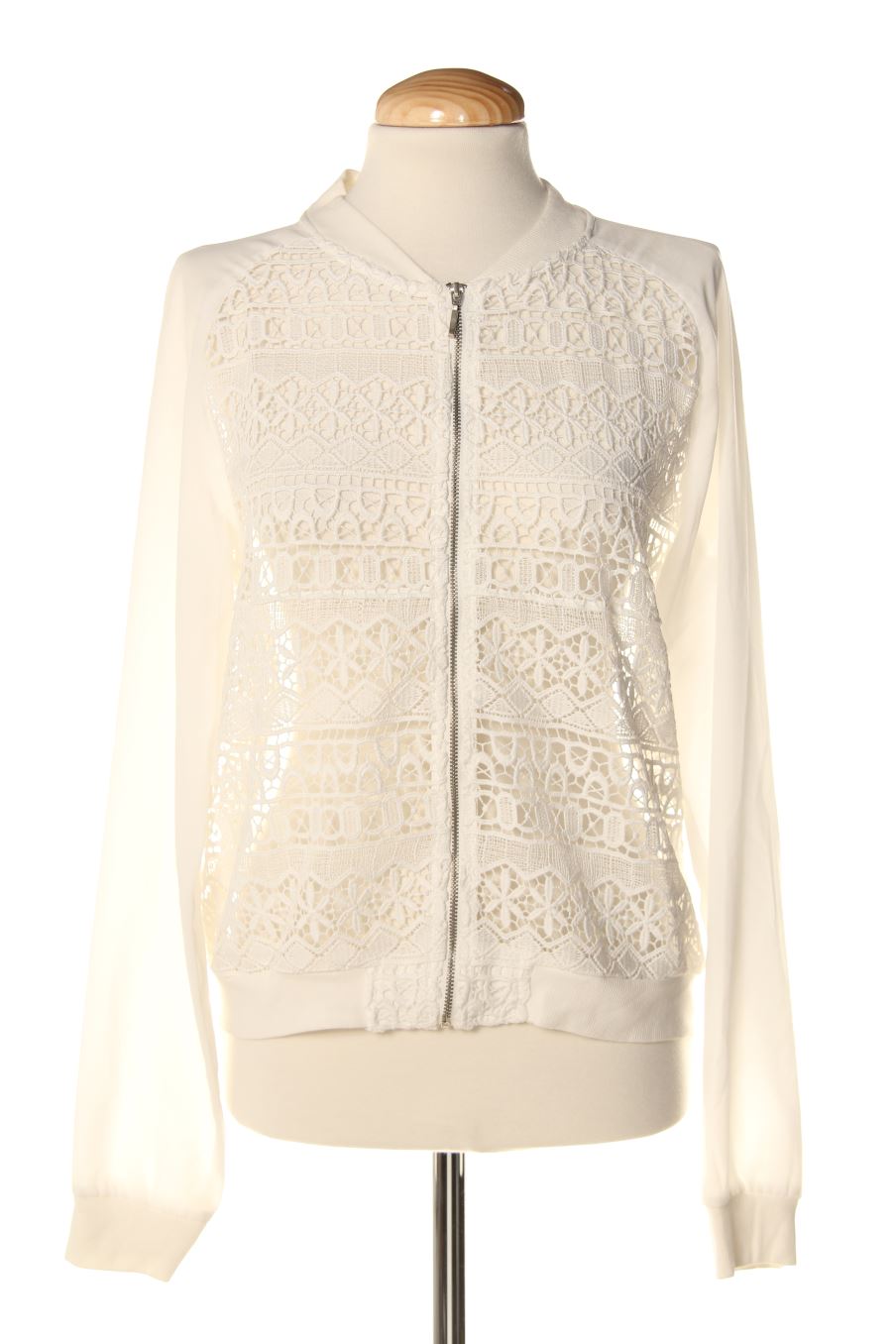 Gilet Stradivarius de la taille M, de couleur blanc