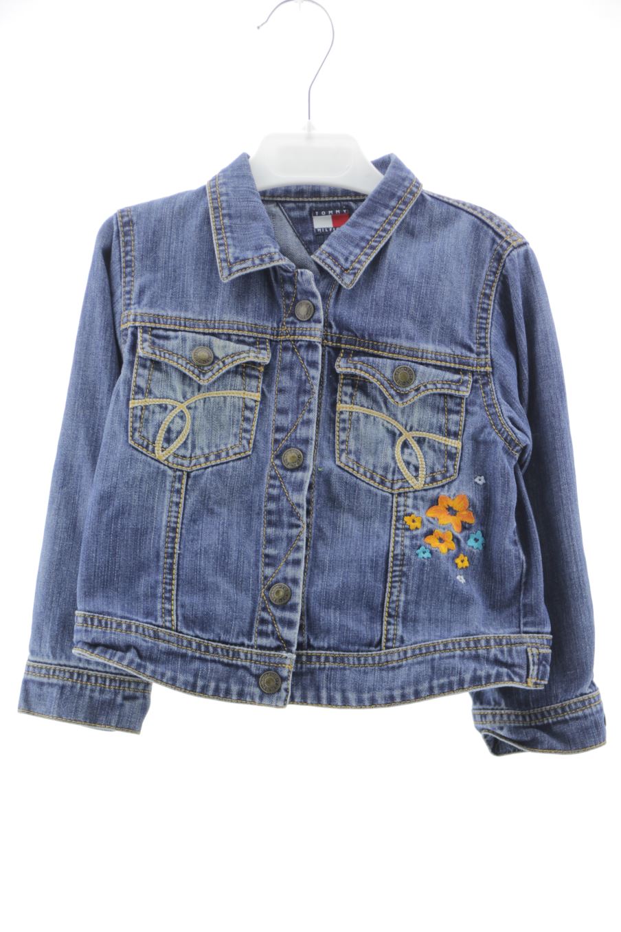 Cazadora de Tommy Hilfiger de la talla 3 años de denim de segunda mano
