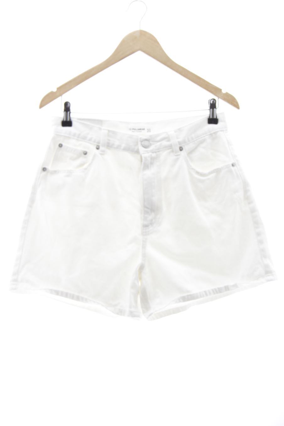 Shorts Pull & Bear de la taille 40, de couleur blanc de denim