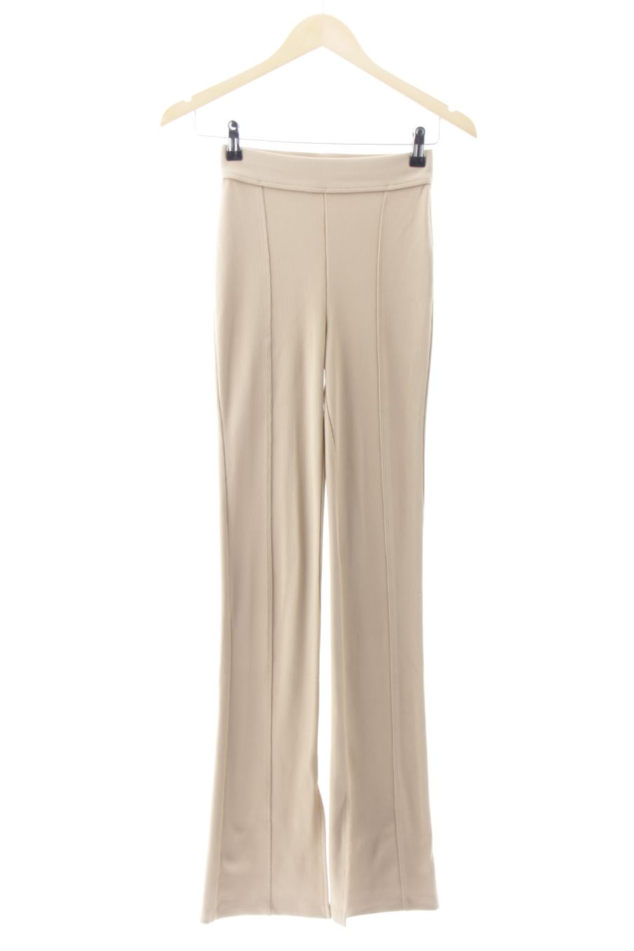 Pantaloni casual de Bershka de la talla XS, de color beige