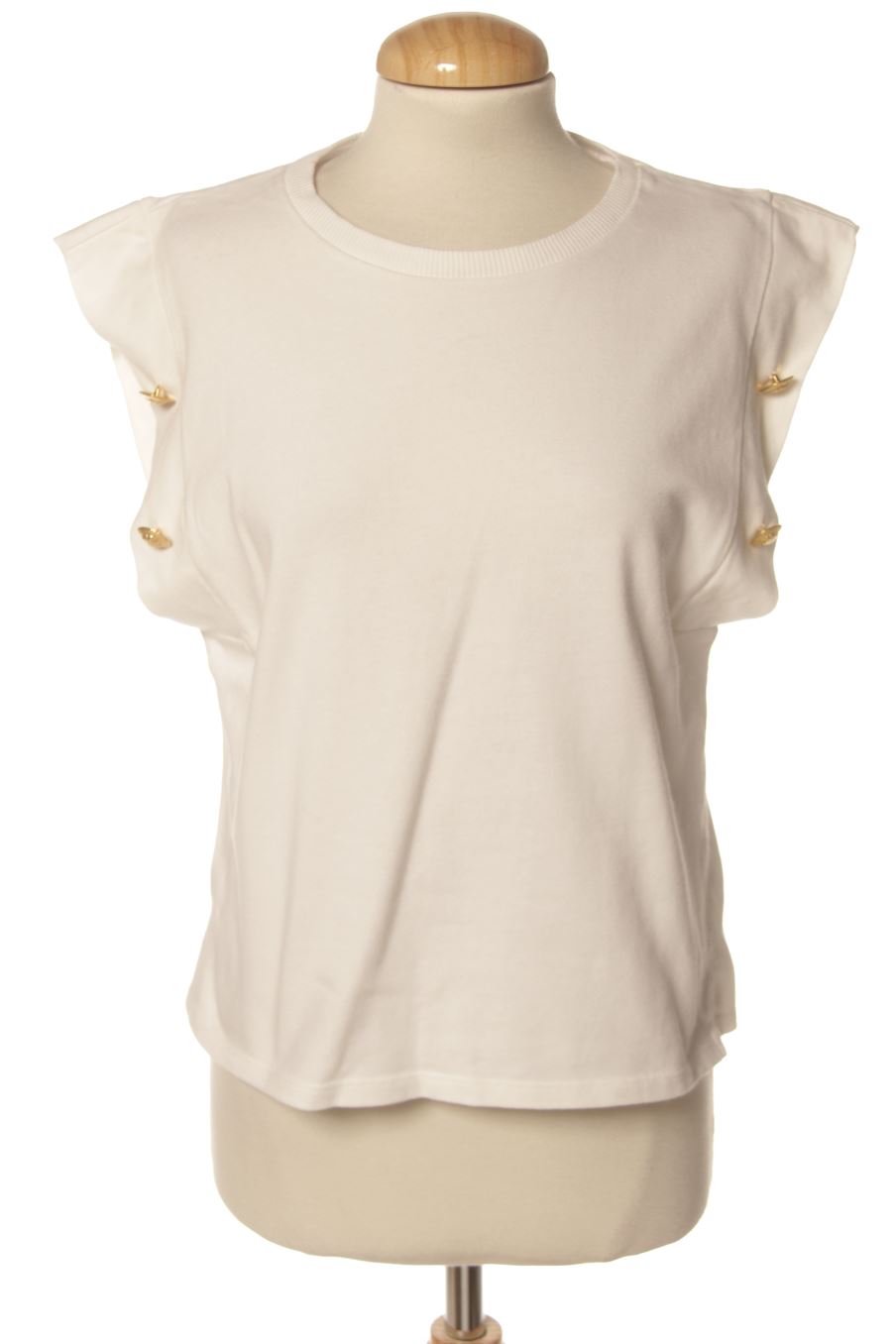 T-shirt Zara de la taille M, de couleur blanc