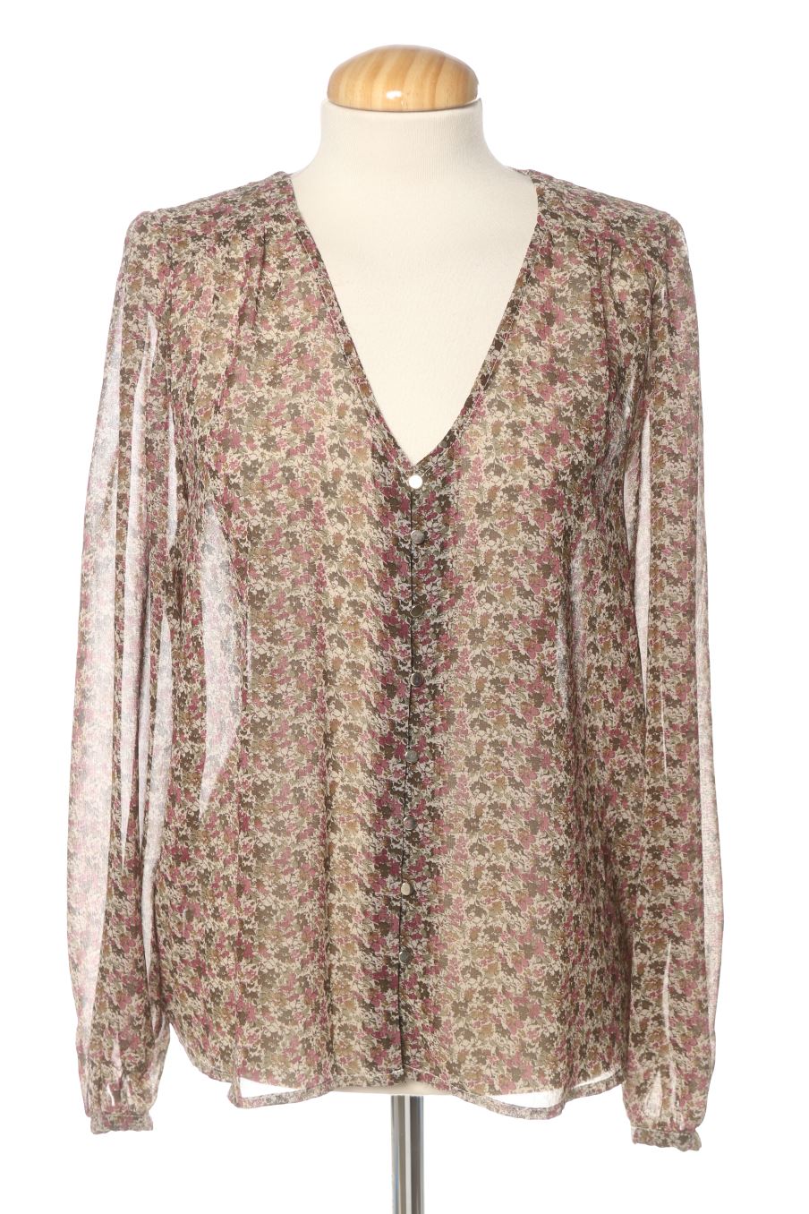 Blouse à manches longues Etam de la taille 40, de couleur fleurs