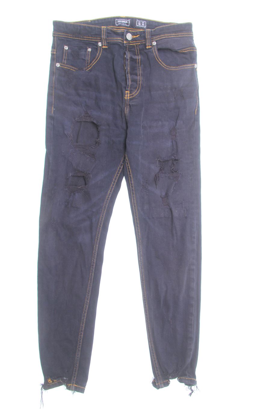 Jeans Pull & Bear de la taille 38, de couleur noir de denim