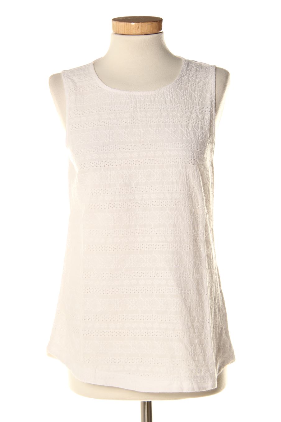 Camiseta sin mangas de Sfera de la talla M, de color blanco