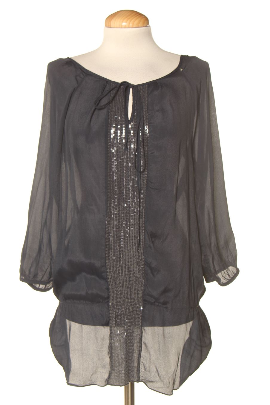 Blouse à manches longues KOCCA de la taille M, de couleur bleu marine