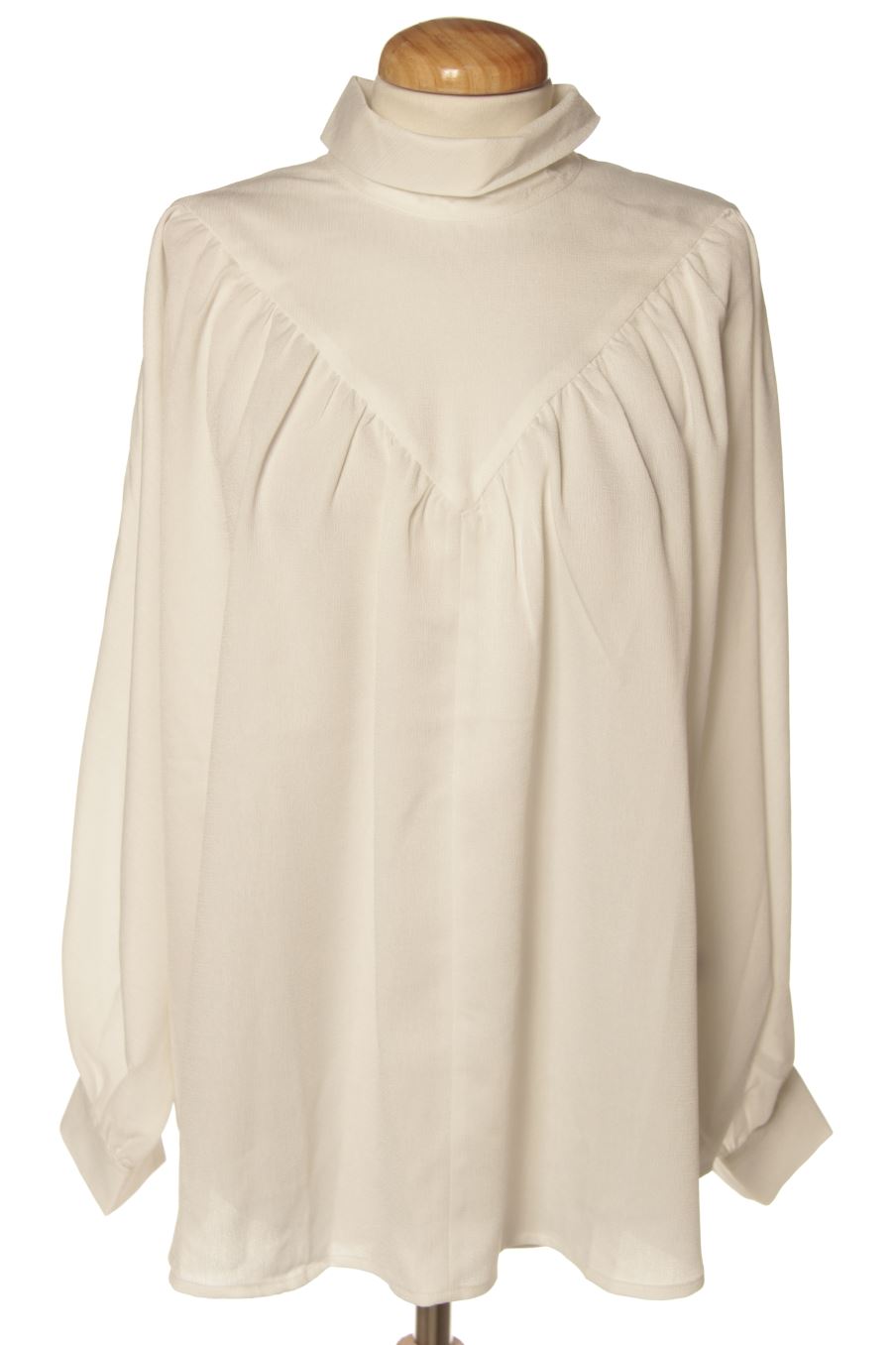 Blouse à manches longues Molly Bracken de la taille XS, de couleur blanc