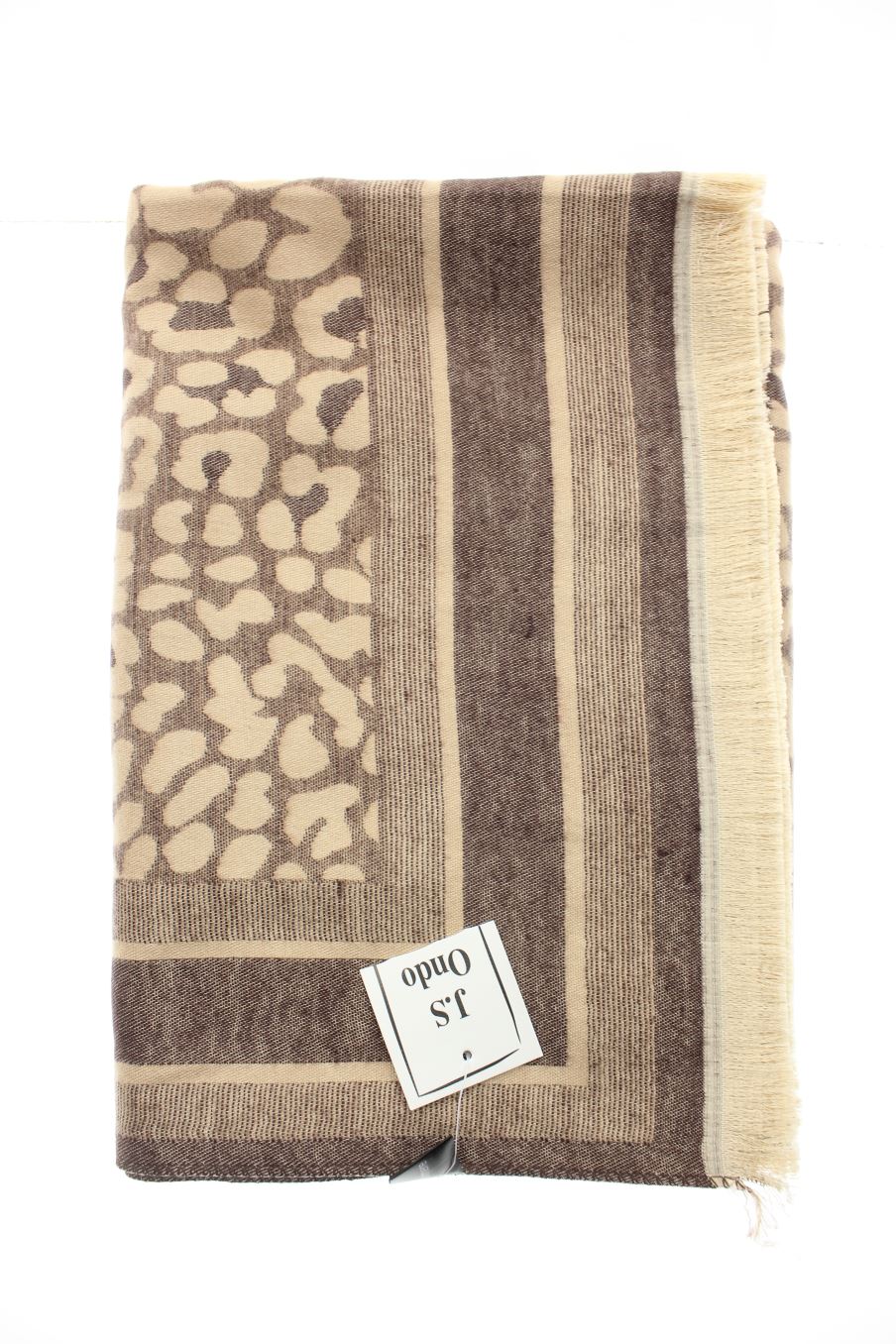 Fular de J.S Ondo de la talla Única, de color marrón de cachemire