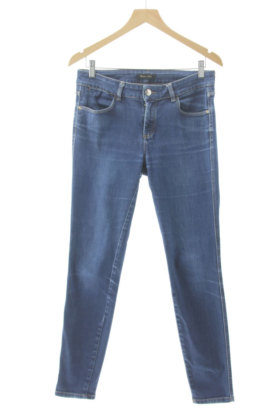 Jeans Massimo Dutti de la taille 38, de couleur bleu de denim