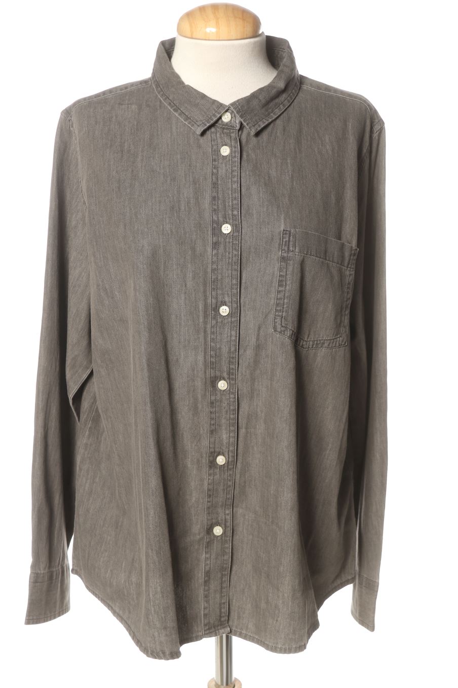 Chemise Milano de la taille XL, de couleur gris de denim