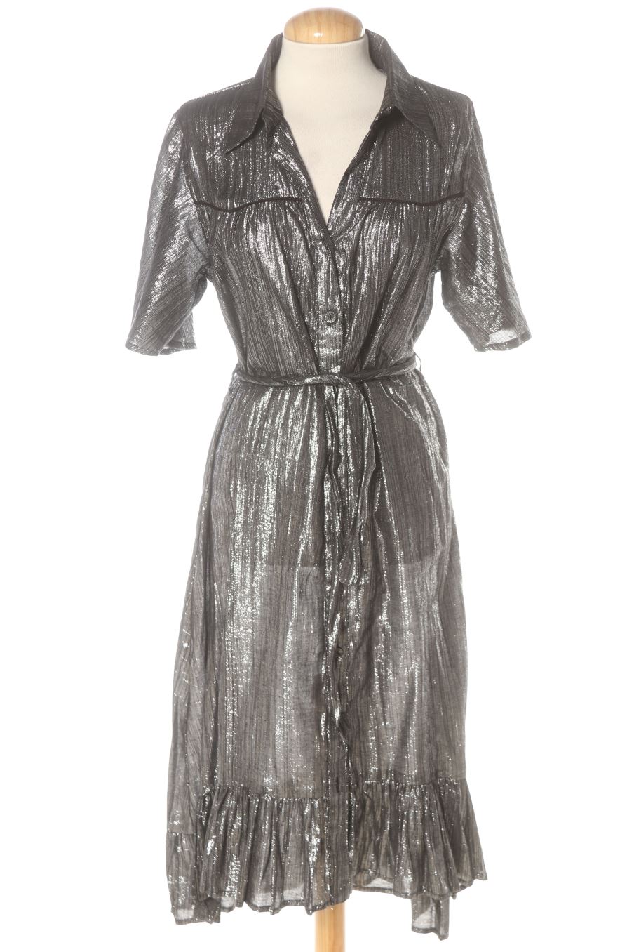 Robe casual Belair de la taille M, de couleur argenté