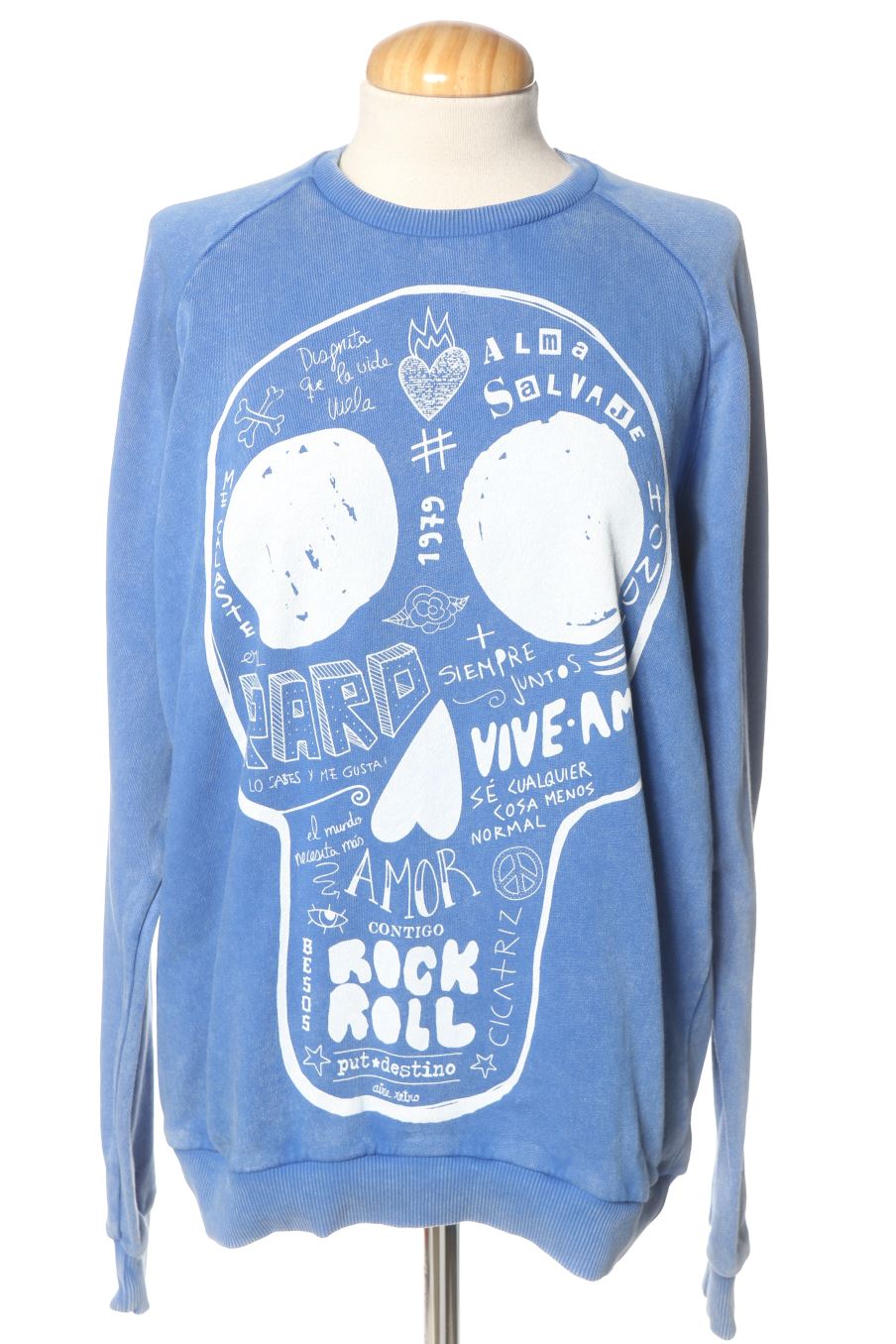 Sudadera de Aire retro de la talla S, de color azul