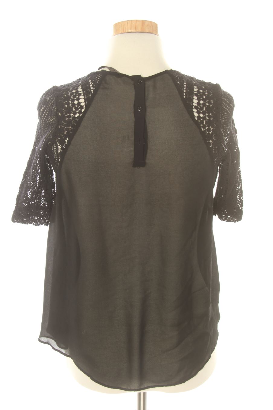 Blouse à manches courtes Trafaluc de la taille XS, de couleur noir