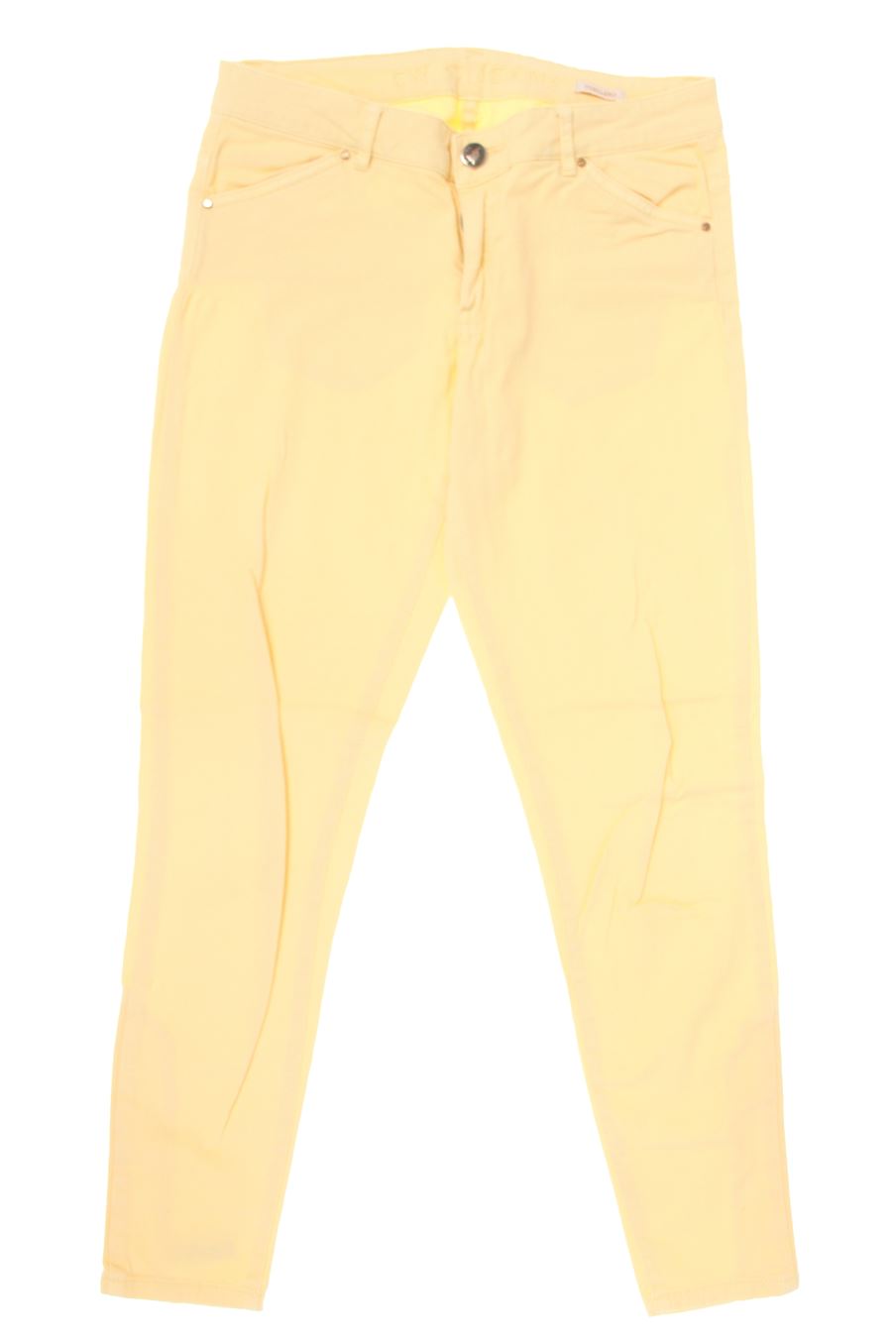 Jeans Easy wear de la taille 38, de couleur jaune de denim