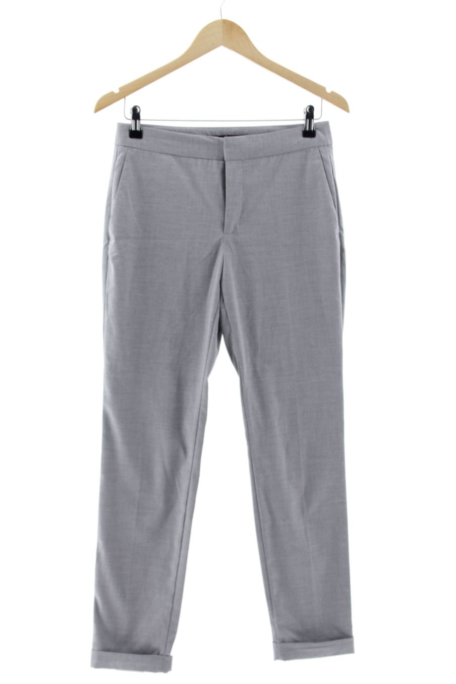 Pantalón de Zara de la talla 34, de color gris