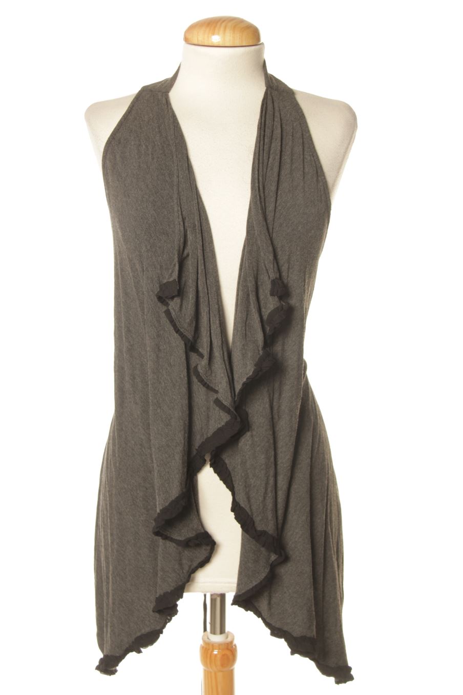 Chaleco de tela de DELETTA de la talla XS, de color gris