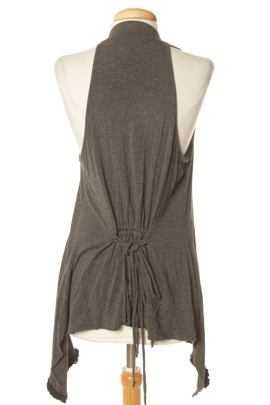 Chaleco de tela de DELETTA de la talla XS, de color gris