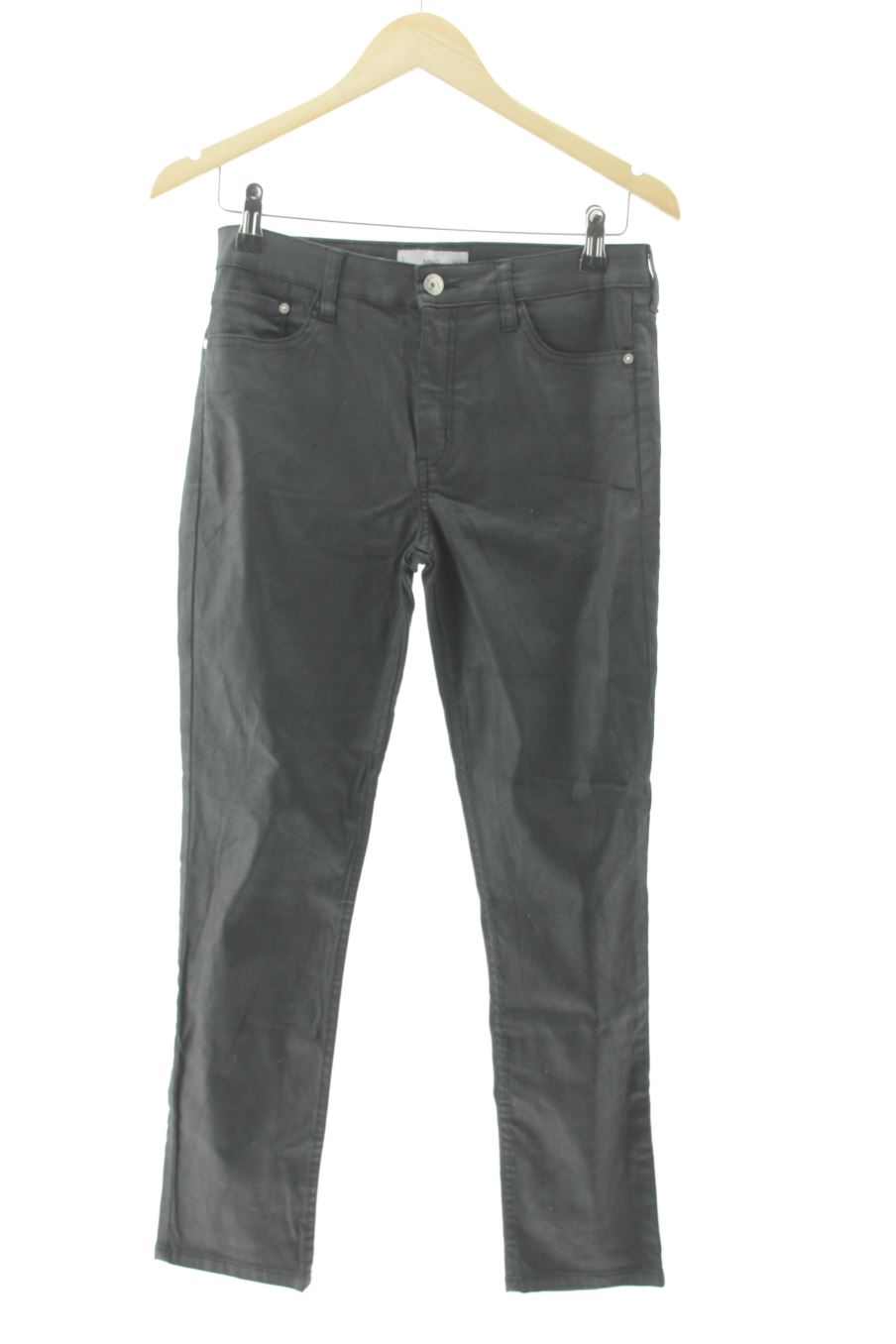 Jeans de Mango de la talla 38, de color nero