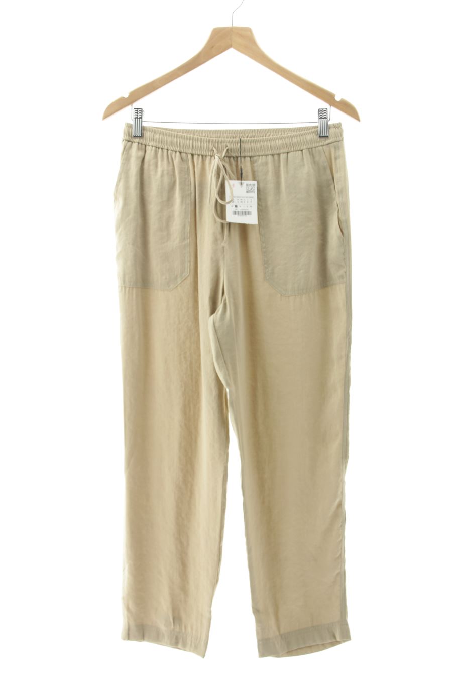 Pantalón de Zara de la talla S, de color beige