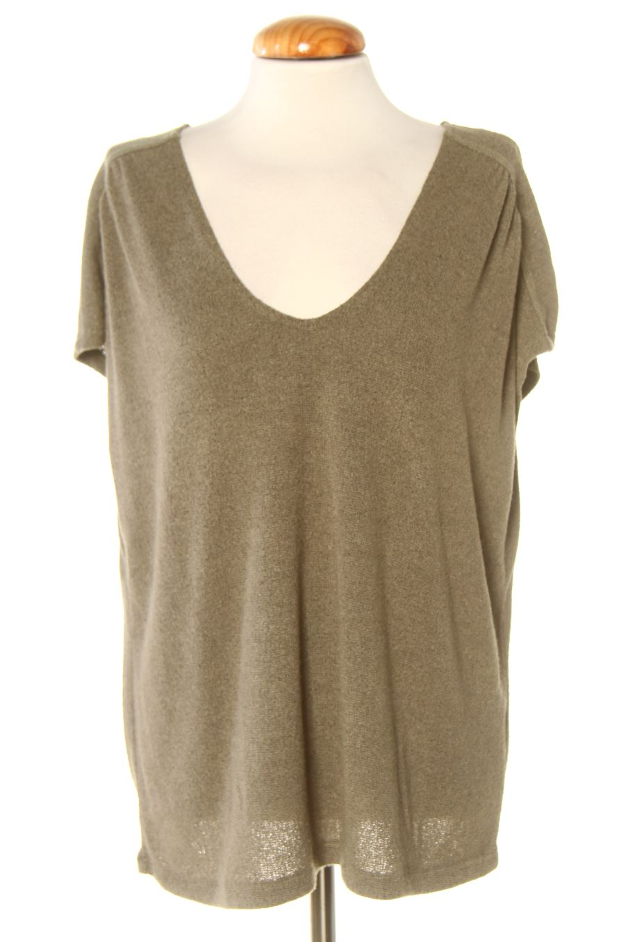 Blouse à manches courtes Cortefiel de la taille L, de couleur vert
