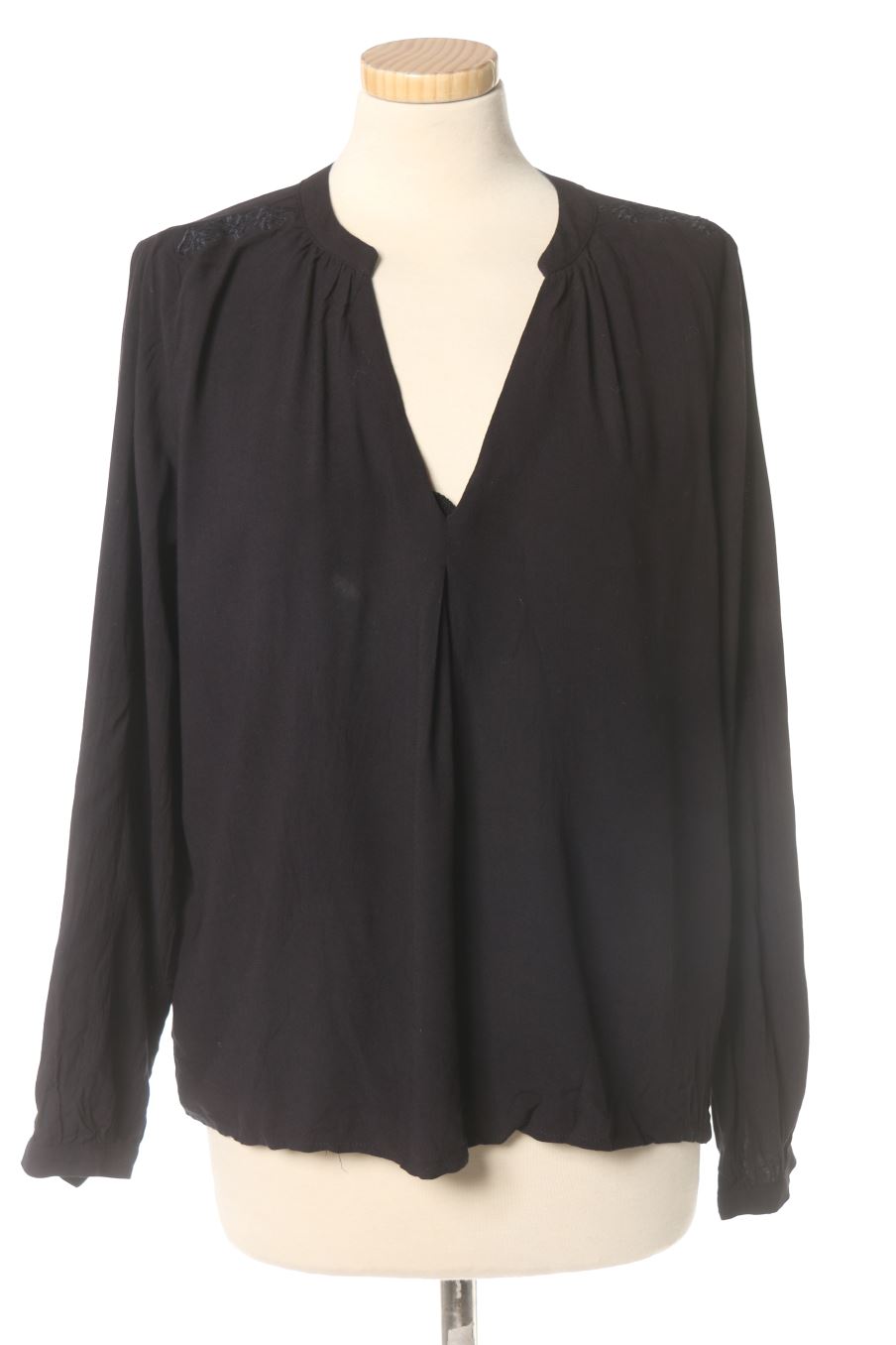 Blouse à manches longues Grace&Mila de la taille L, de couleur bleu marine