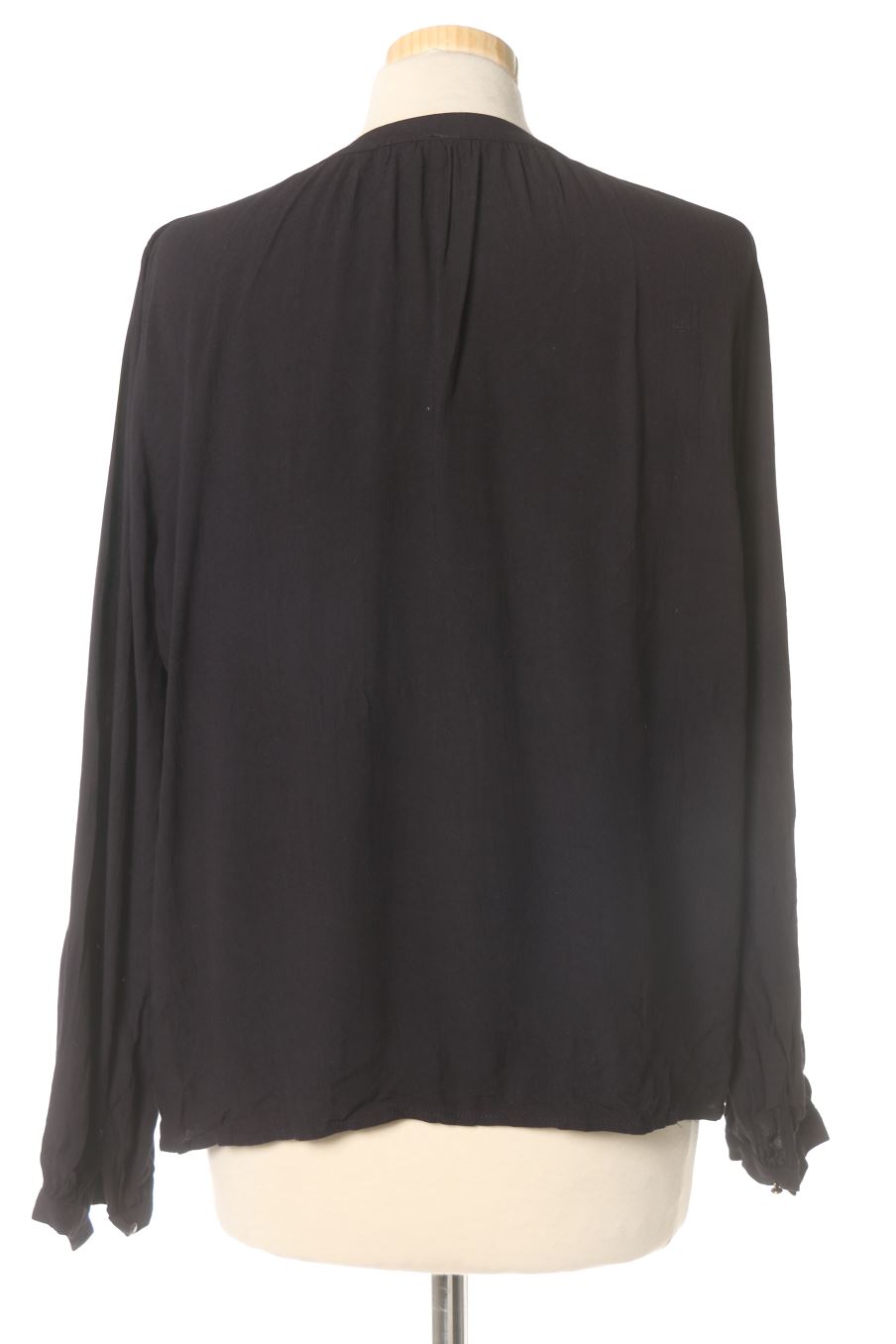 Blouse à manches longues Grace&Mila de la taille L, de couleur bleu marine