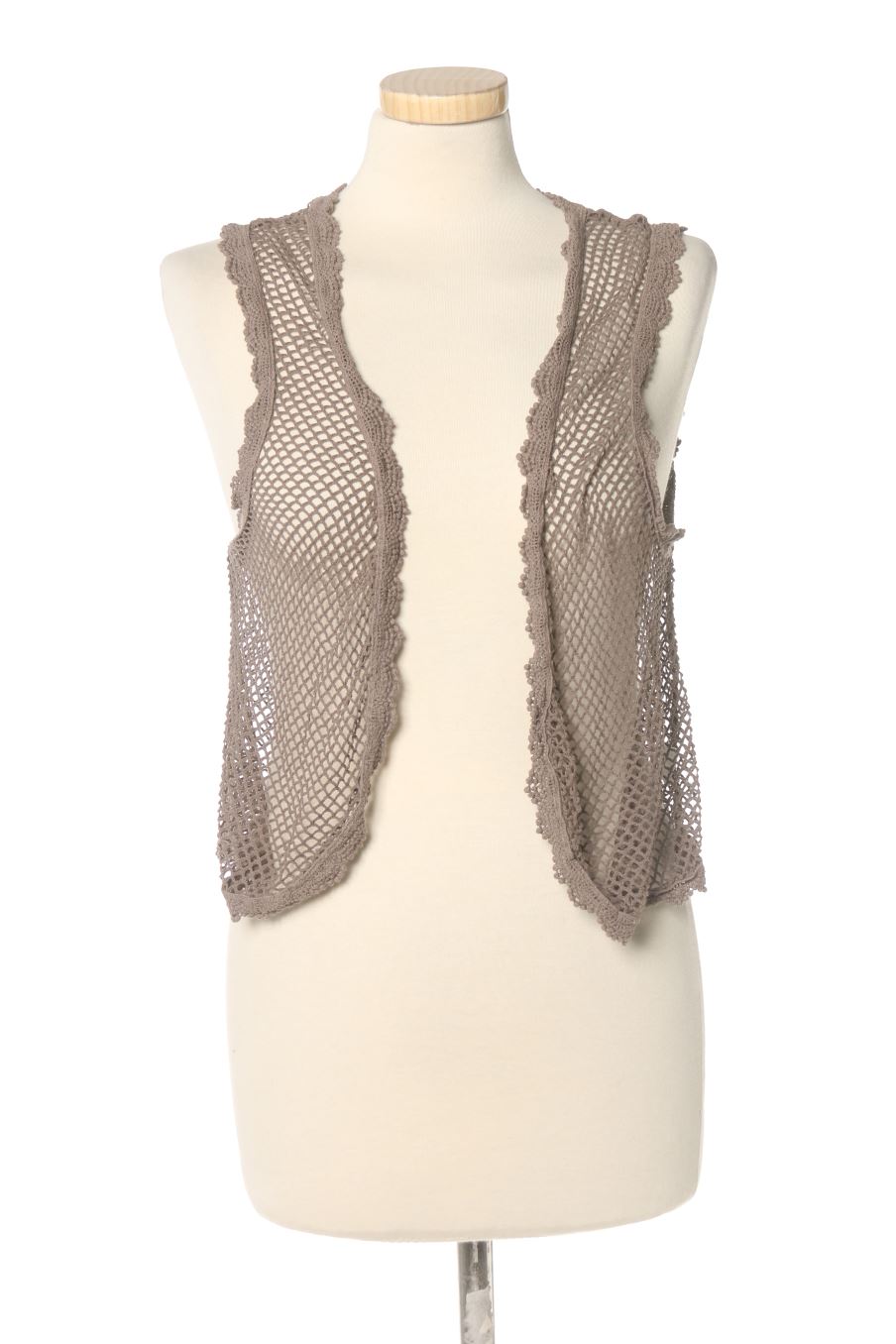 Chaleco de tela de Made in italy de la talla S, de color gris