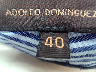 Jeans Adolfo Dominguez de la taille 40, de couleur bleu de denim