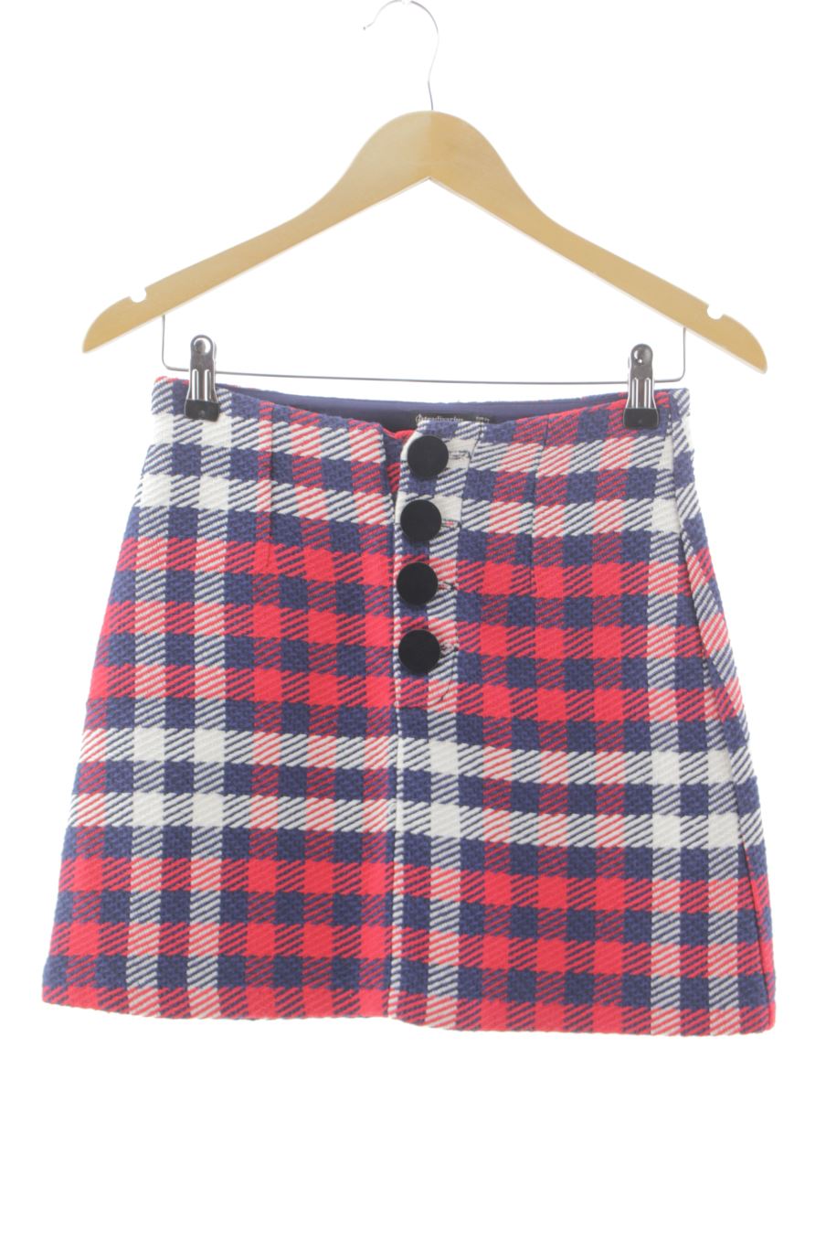 Falda de Stradivarius de la talla 34, de color cuadros