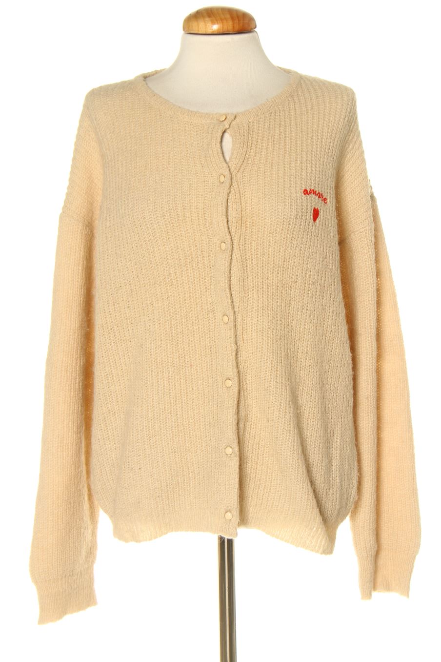 Gilet Peace n`love de la taille L, de couleur beige