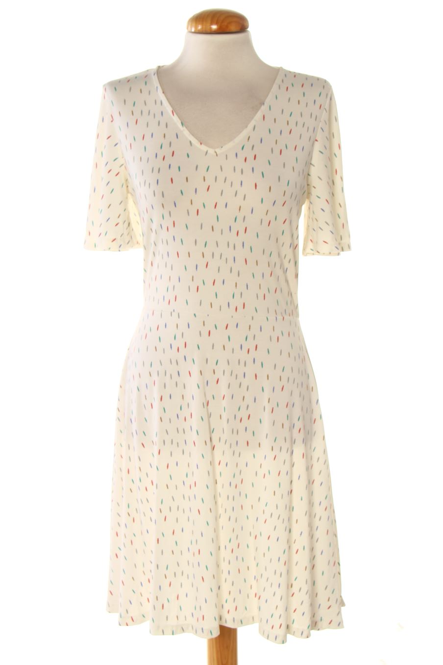 Robe casual Surkana de la taille S, de couleur blanc