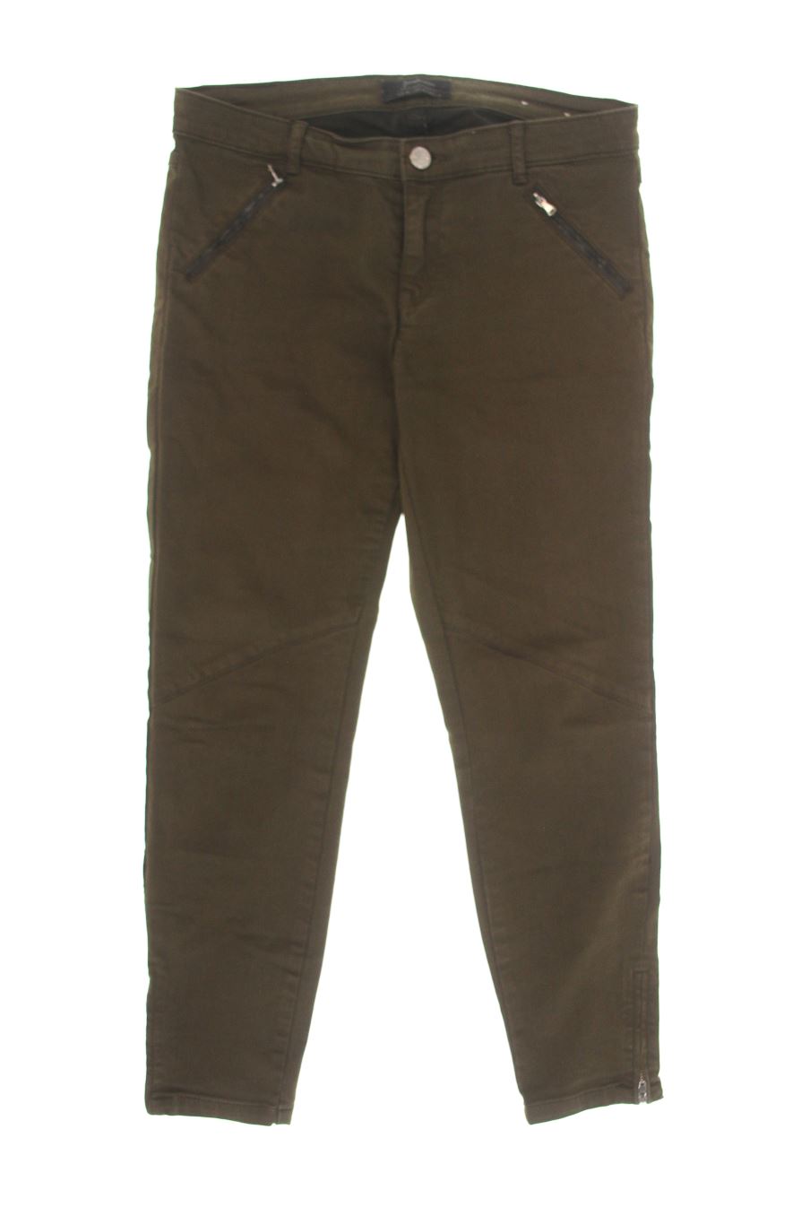 Jeans Stradivarius de la taille 38, de couleur vert de denim
