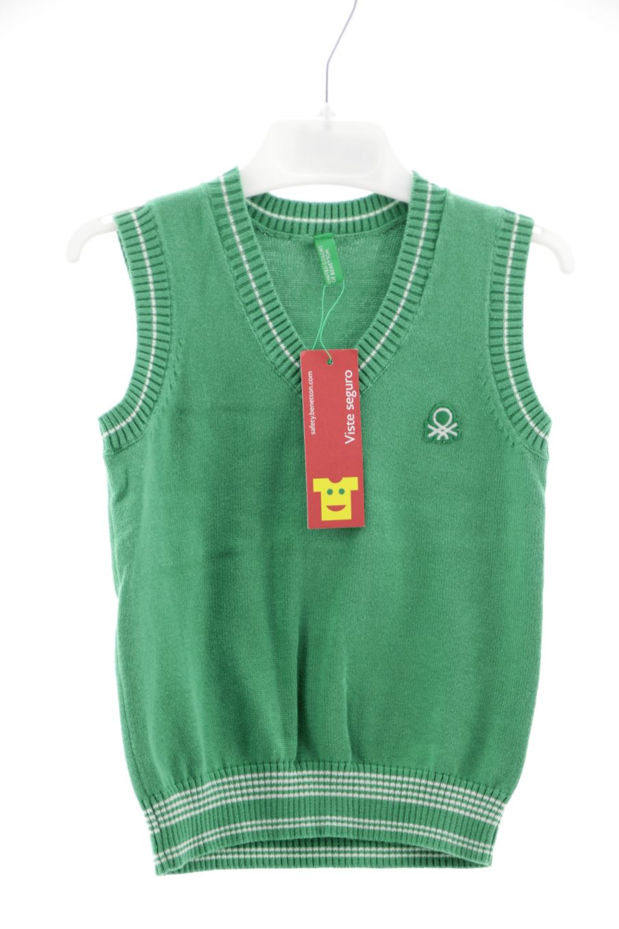 Jersey sin mangas de Benetton de la talla 12 meses con etiqueta