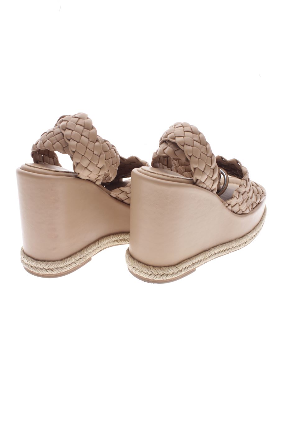 Plataformas de Paloma Barceló de la talla 37, de color beige de