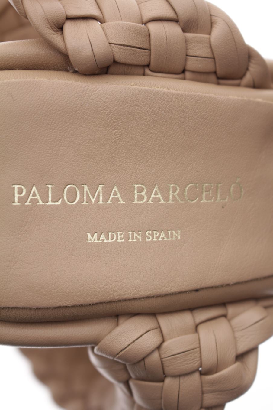 Plataformas de Paloma Barceló de la talla 37, de color beige de
