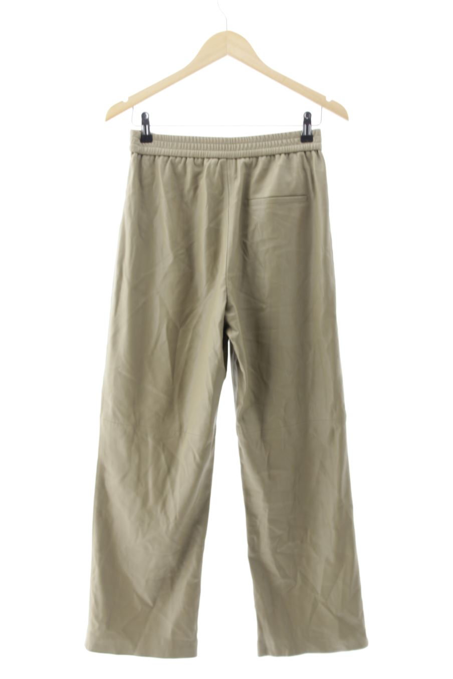 Pantalón de Mango de la talla S, de color beige de sintético