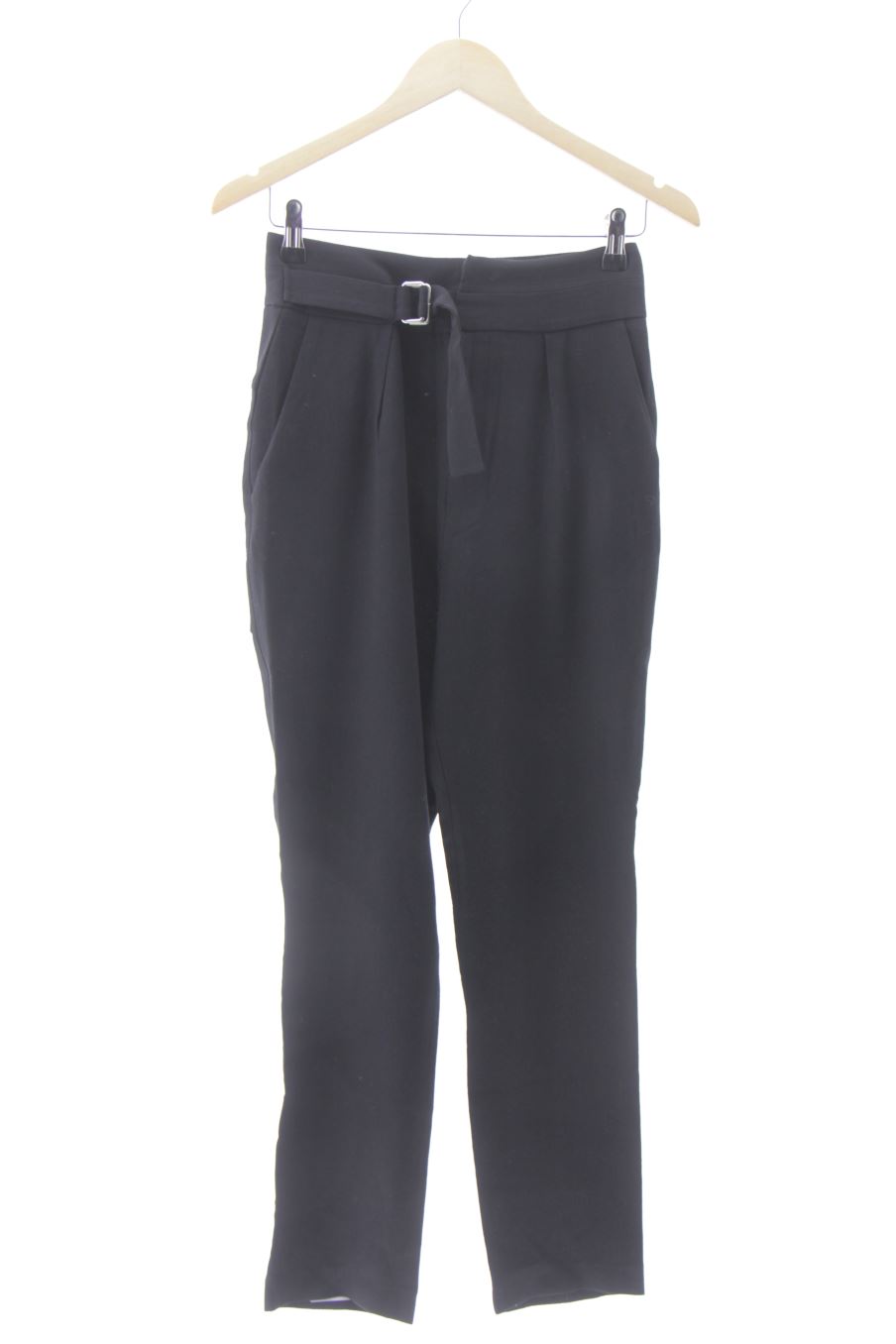 Pantalón de Mango de la talla 34, de color negro