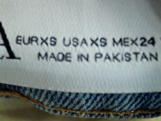 Falda de Zara de la talla XS, de color azul de ropa vaquera