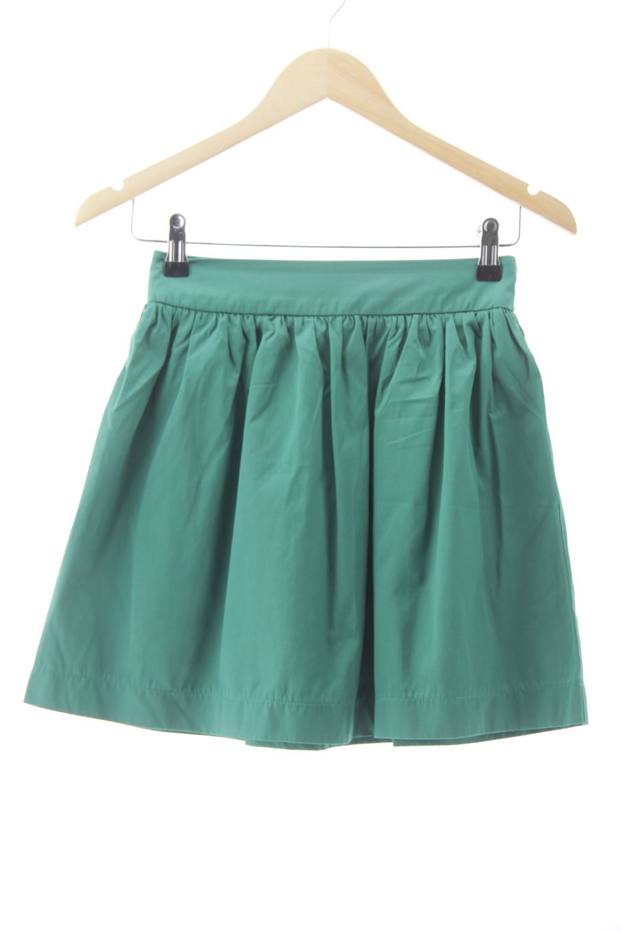 Falda de Zara de la talla XS, de color verde