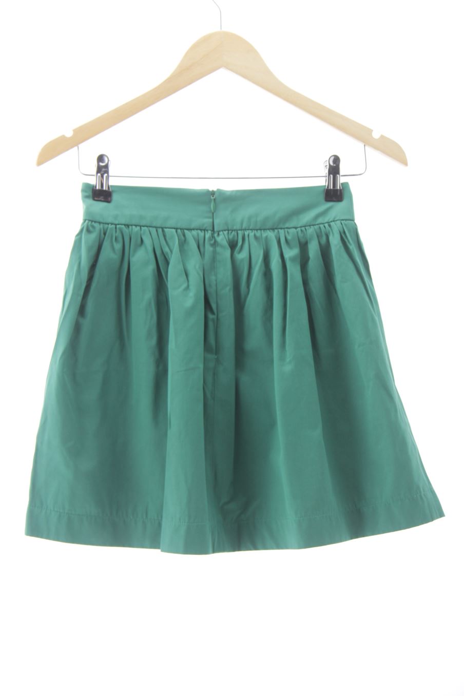 Falda de Zara de la talla XS, de color verde
