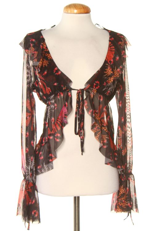 Blusa a maniche lunghe
