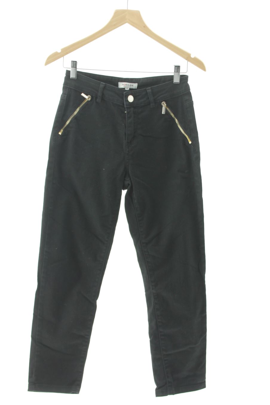 Jeans Morgan de toi de la taille 36, de couleur noir de denim