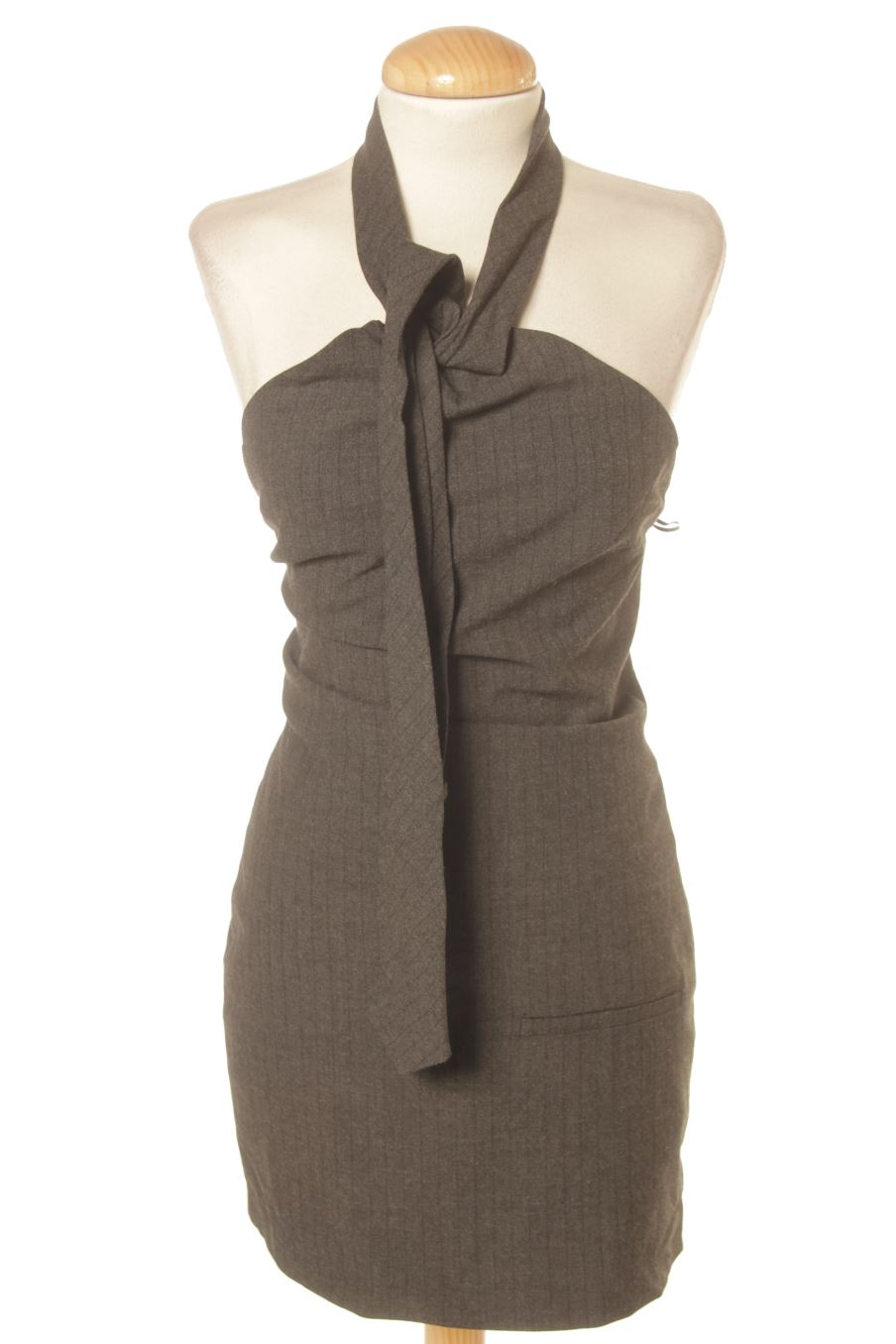 Vestido casual de Zara de la talla XS, de color gris
