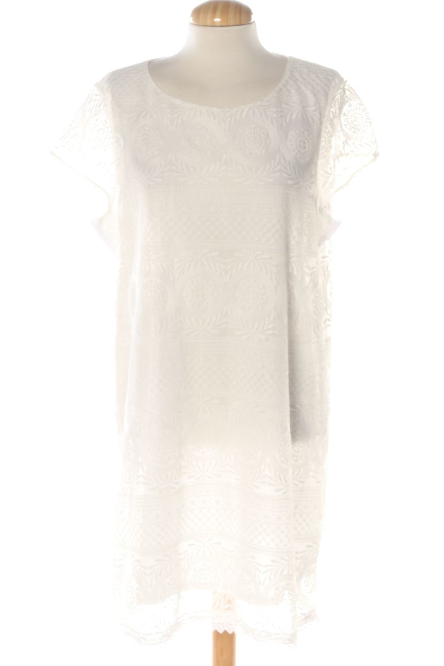 Vestito casual de Cortefiel de la talla XL, de color bianco