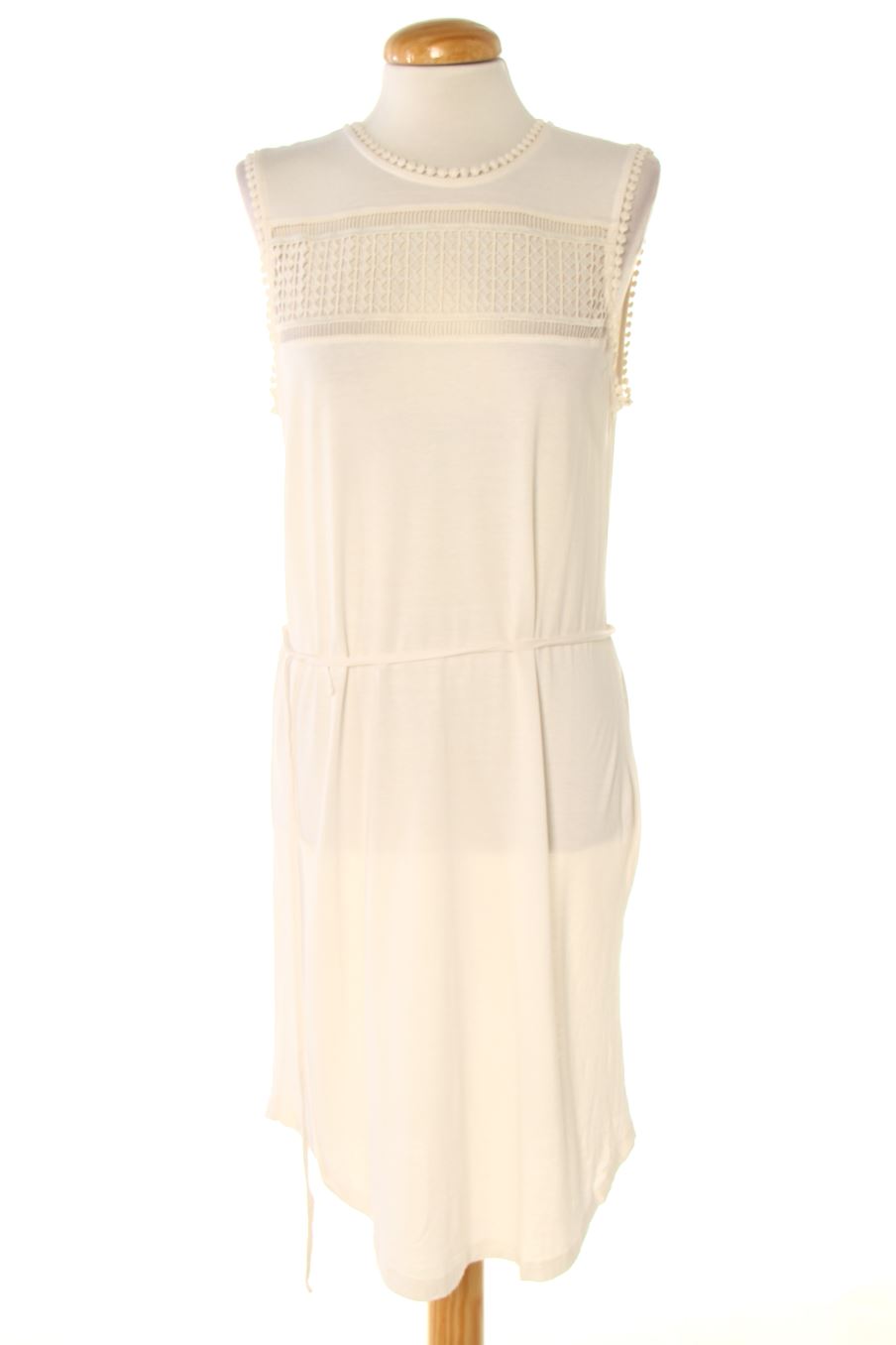 Vestido casual de H&M de la talla S, de color blanco