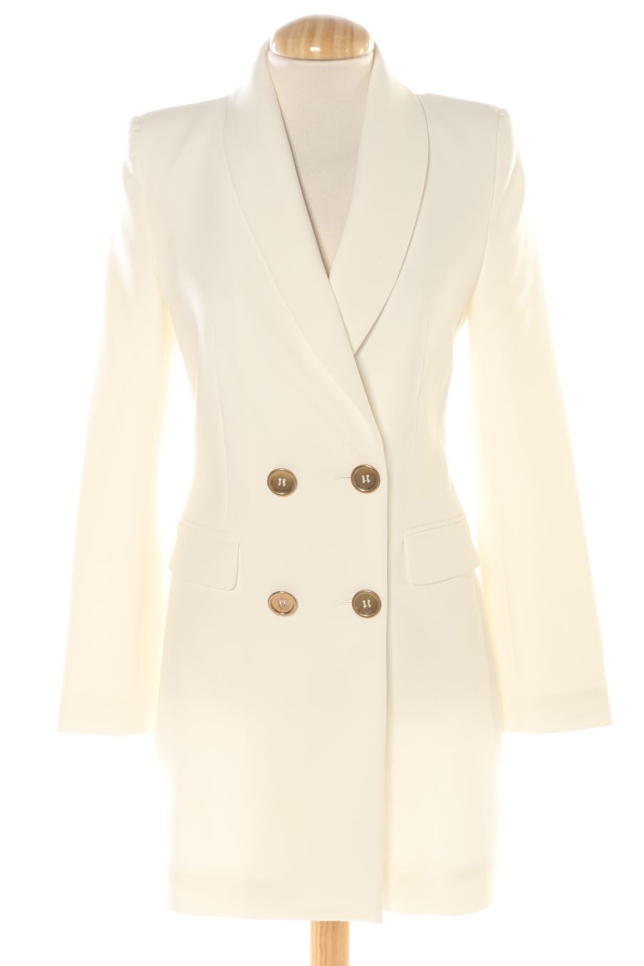 Blazer de Zara de la talla XS, de color blanco