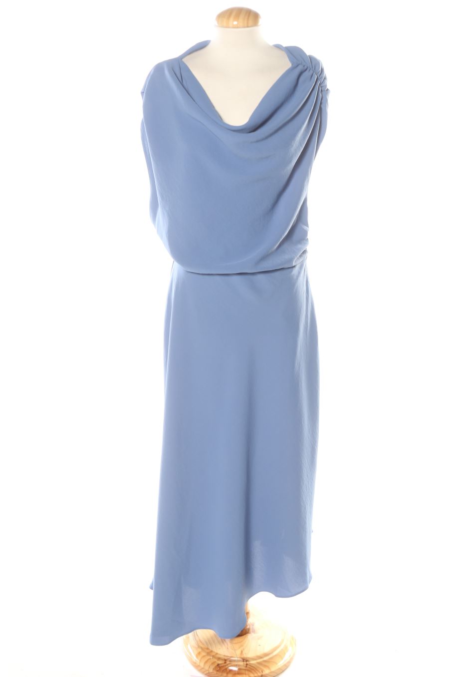 Vestido casual de Mango de la talla L, de color azul