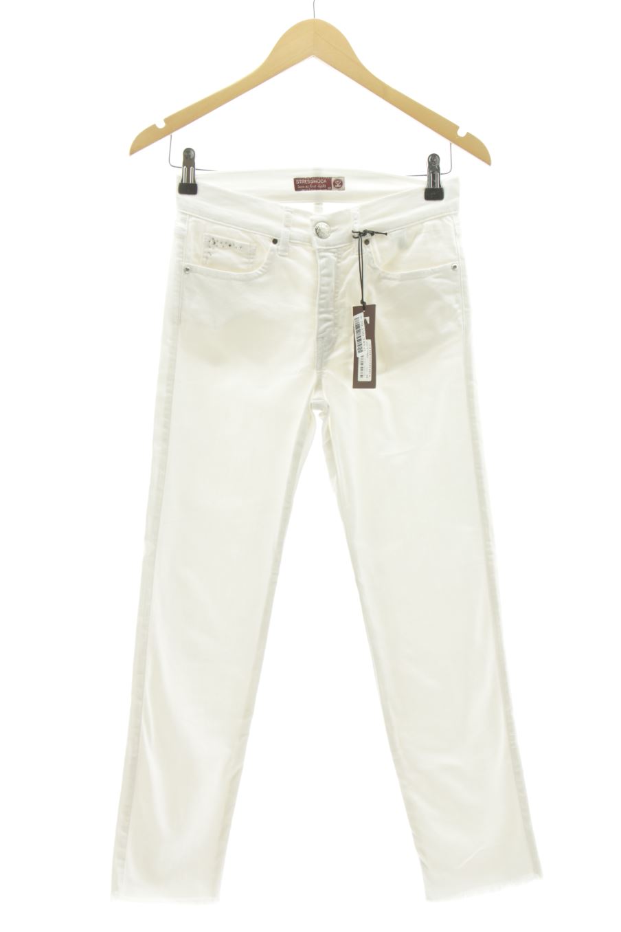 Jeans von STRESSMODA Größe 36, Farbe Weiss, aus Jeanskleidung für